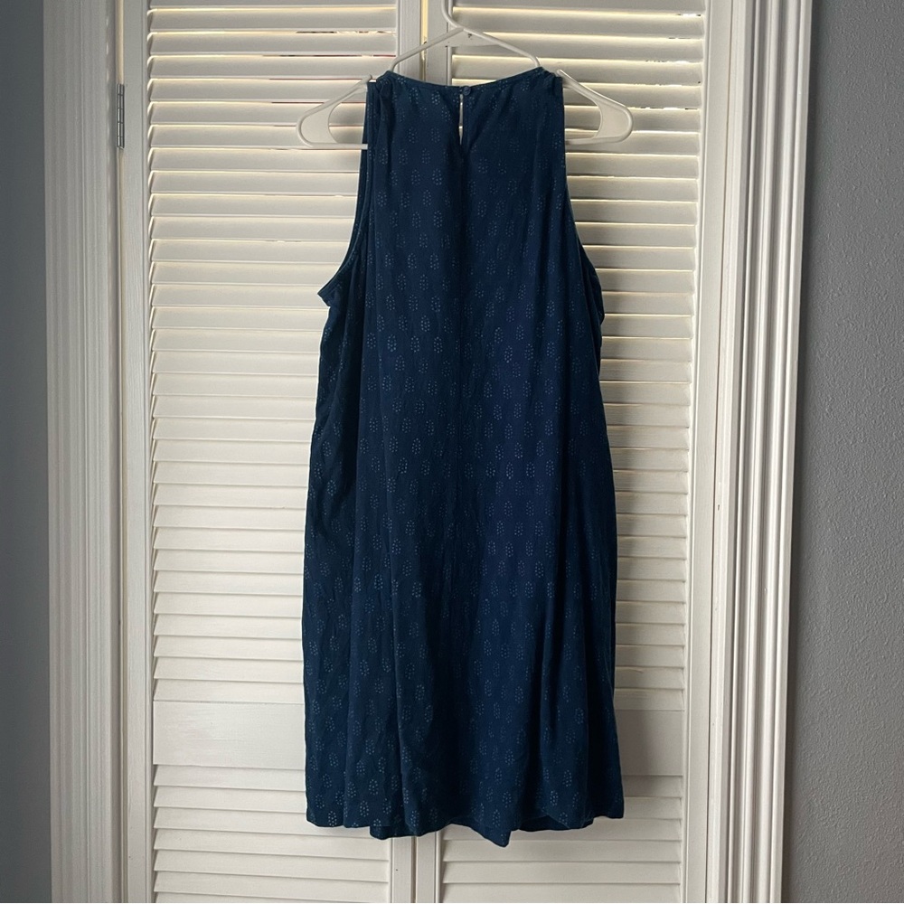 Eileen Fisher Organic Cotton Block Printed Dress - Picture 7 of 9